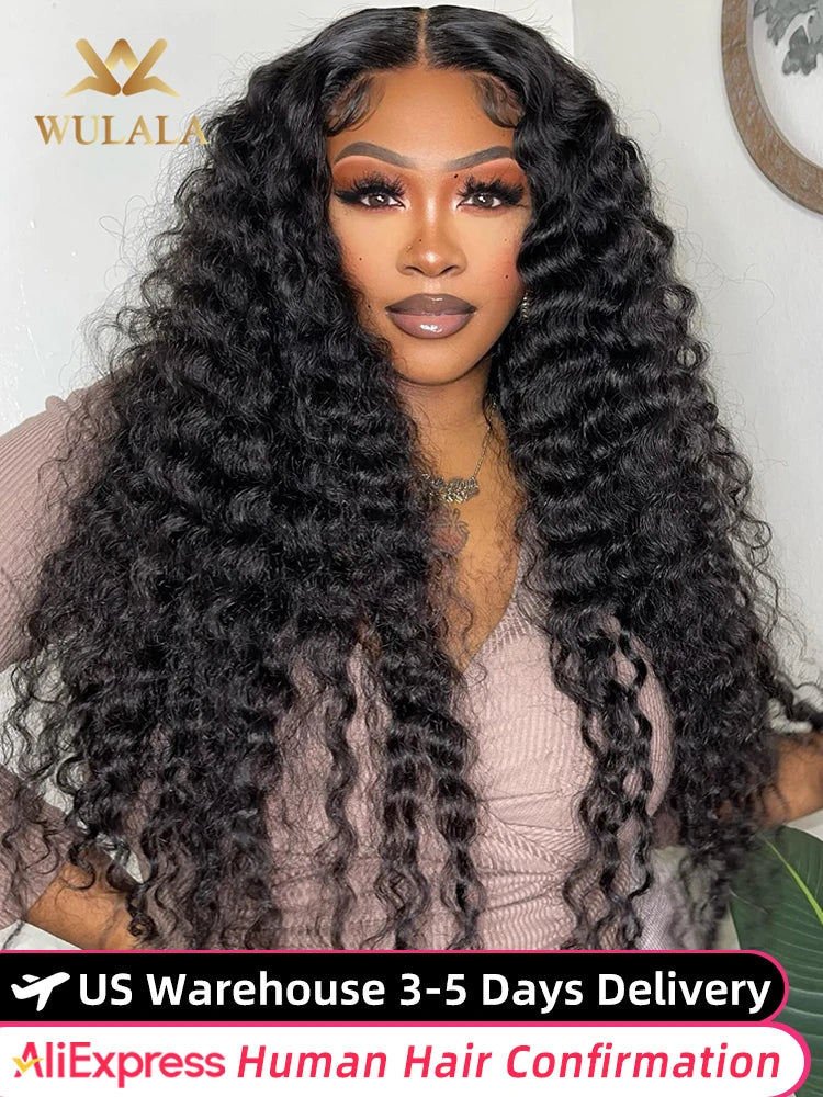 Peruca Deep Wave 250% Densidade HD Lace 13x6 — Cabelo Humano | 36 a 42 Polegadas