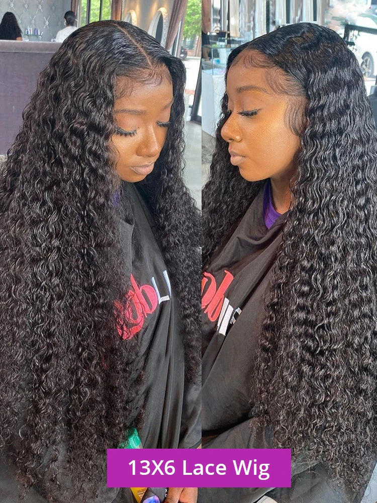 Peruca Deep Wave 250% Densidade HD Lace 13x6 — Cabelo Humano | 36 a 42 Polegadas
